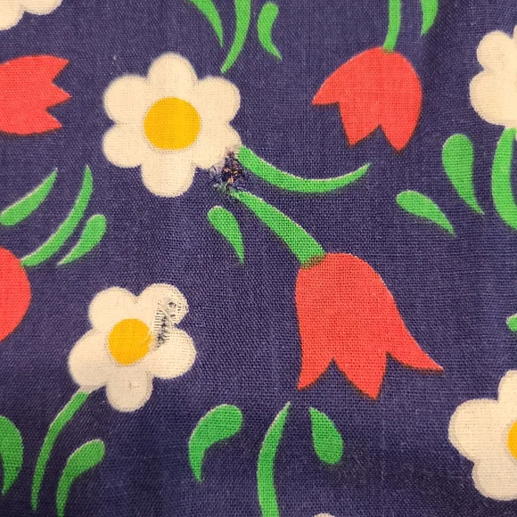 Vintage 70s Patchwork Reversible Floral Wrap Skirt S - Picture 8 of 9